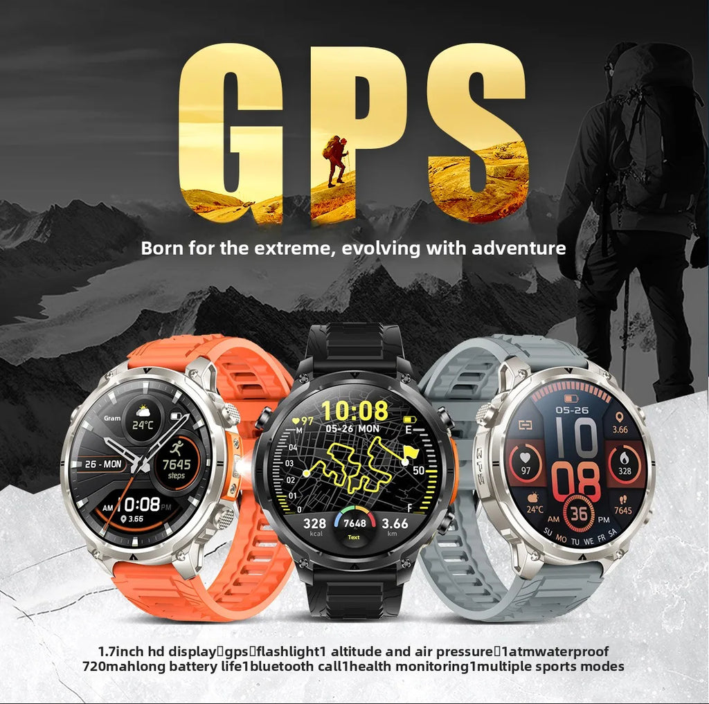 2026 for Cross-Border New MK100 Smart Watch 17 Large AMOLED Screen GPS Positioning Sports Waterproof Heart Rate Monitoring