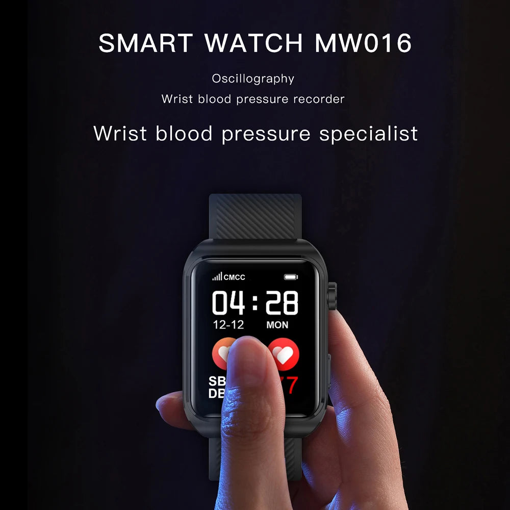 New Technology Support Dynamic Heart Rate Red Blood Oxygen Blood Pressure Monitor Adult Relojes Men Women Smart Watch