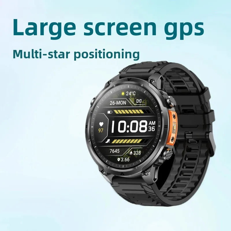 2026 for Cross-Border New MK100 Smart Watch 17 Large AMOLED Screen GPS Positioning Sports Waterproof Heart Rate Monitoring